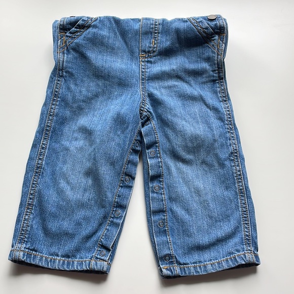 Old Navy Denim Overalls Size 18-24M - Picture 3 of 6